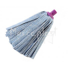 Fregona microfibra AZUL TIRAS PLUS CX24