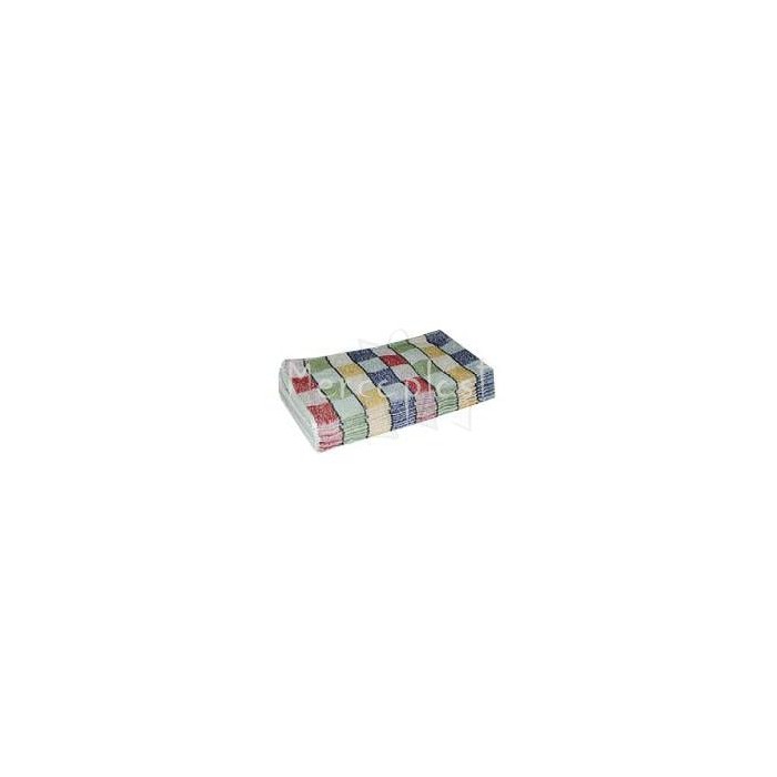 Paño rizo cuadro colores 40x36. (12 und)