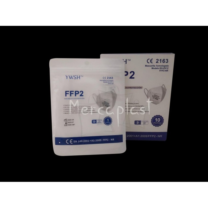Mascarilla FFP2 Blanca. Pqx10